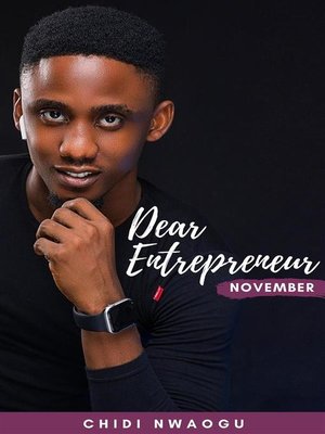 cover image of Dear Entrepreneur--November